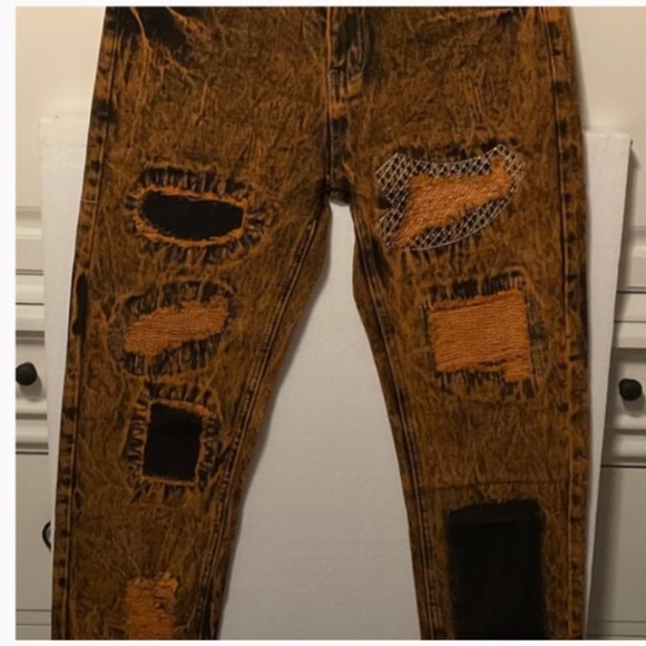 Other - Men’s distressed , ripped, holes, patched European vintage style new jeans